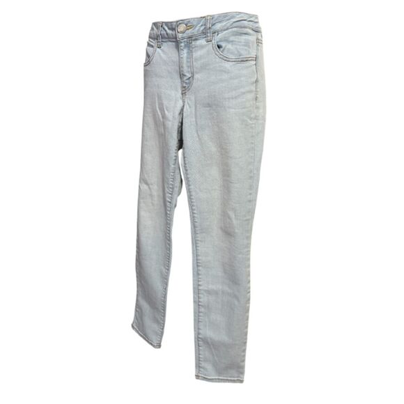 American Eagle Outfitters Light Blue Skinny Super Stretch Jeans Size 10 - Picture 6 of 14